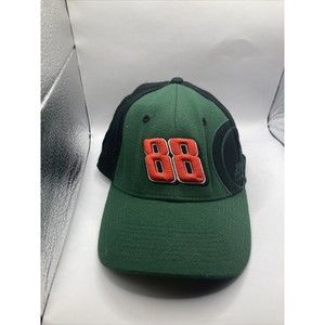 Nascar Hat Cap Fitted Adult One Size Green Black Dale Earnhardt Racing Mens